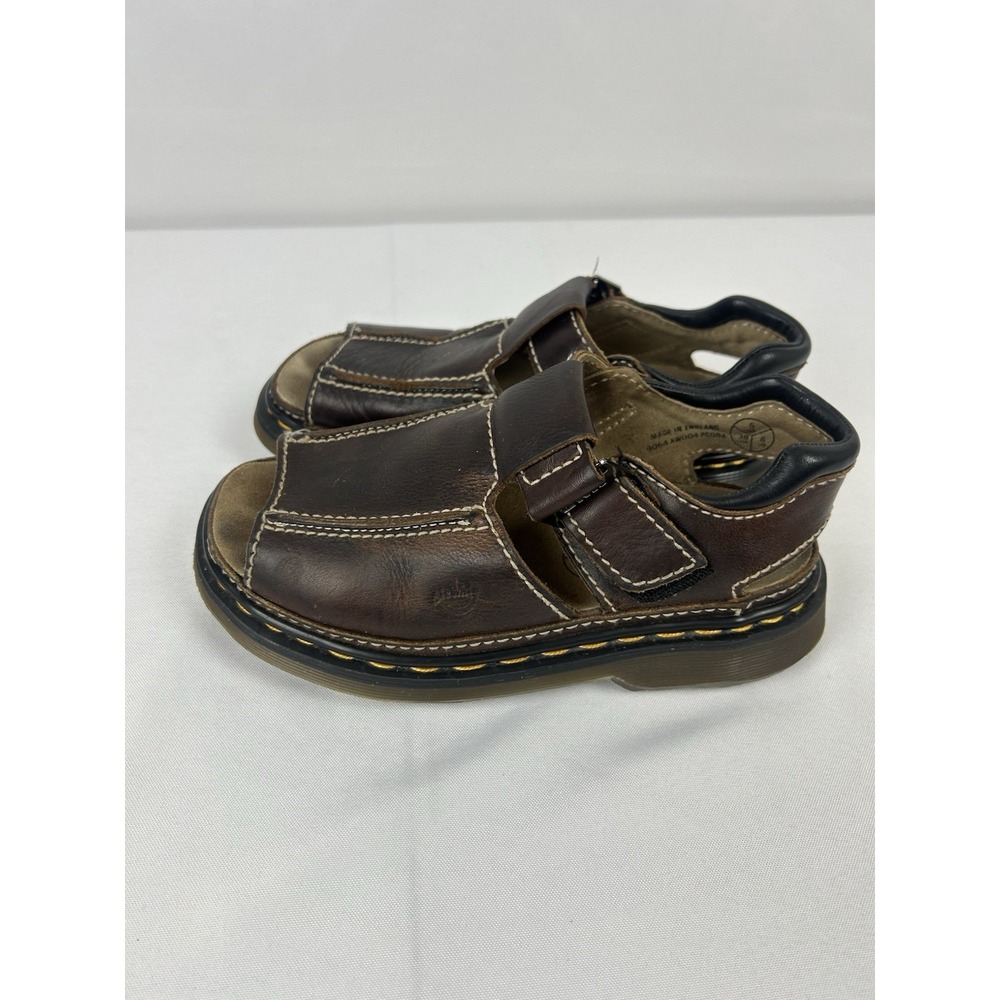 Vintage Y2K Dr Martens 9064 Brown Leather Fisherman Sandals Womens 8 Made in UK - Picture 12 of 13